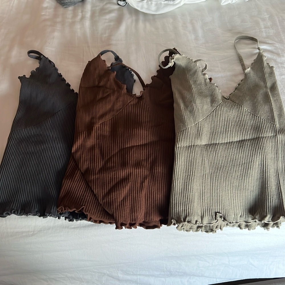 Free people camis-set of all three!